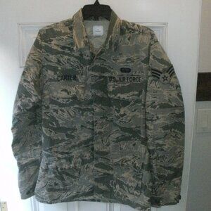US Air Force Military Shirt Camouflage Pattern Size 36 L